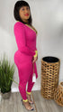 Hold you tight - pink jumpsuit